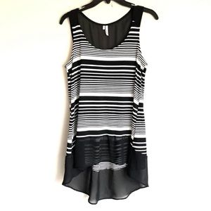 Studio Y Striped Tunic Tank Top